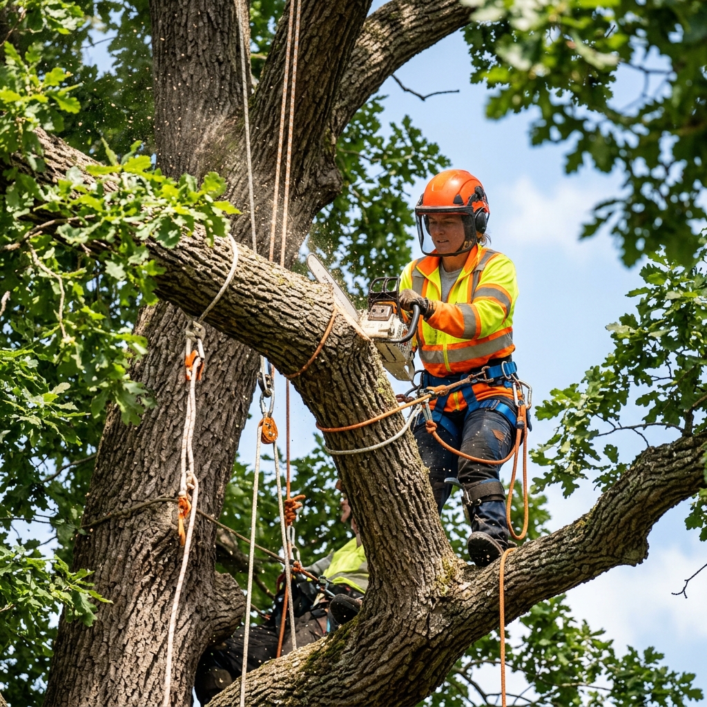 Safe tree removal and crane felling in Canfield, OH